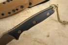 Spartan Blades Moros Fighter - FDE and Black - Tan Kydex Sheath