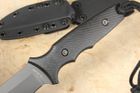 Spartan Blades TT Tactical Trout - Black on Black Harsey Design Fixed Blade