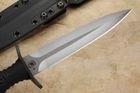 Spartan Harsey Dagger - Exclusive - Blasted Blade - Black Handle - Kydex Sheath