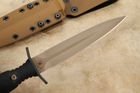 Spartan Harsey Dagger - FDE Blade / Black Handle - FDE Kydex Sheath