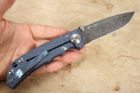Spartan Harsey Folder 4.25" Damascus Steel - American Flag