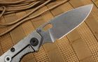 Strider Knives SNG Black and Stone Washed Folding Knife - CPM-S30V