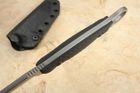 Toor Serpent - Black Handle - Stonewashed Blade