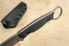 Toor Serpent - Black Handle - Stonewashed Blade