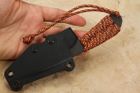 White River Backpacker - Orange Paracord Handle- Black Ionbond