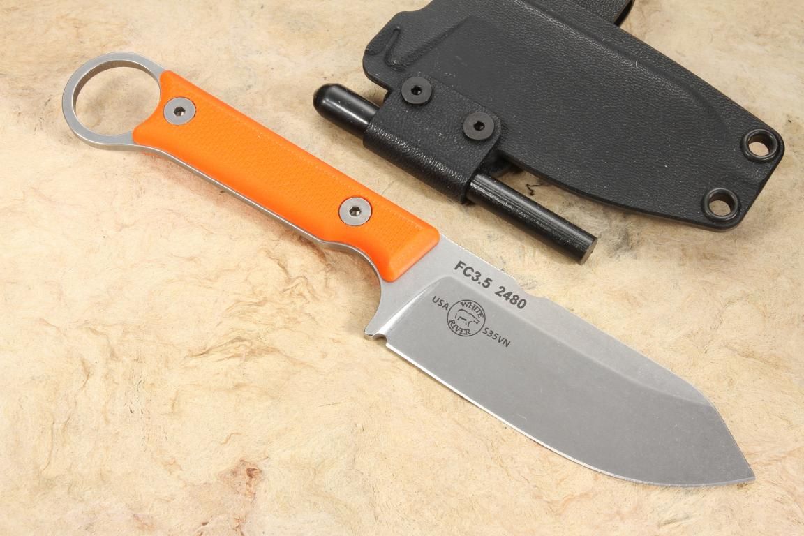 White River Firecraft FC 3.5" Pro Orange G10 Best Price