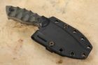 White River GTI 3 - Black and Olive Drab Linen Micarta Fixed Blade