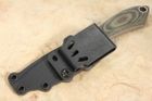 White River Sendero Pack Knife - Black and Olive Drab Linen Micarta