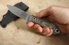 White River Sendero Pack Knife - Black and Olive Drab Linen Micarta