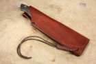 White River Camp Cleaver Black Burlap Micarta