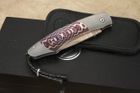 William Henry B12 Blue Heat - Copper Wave Damascus and Mokume