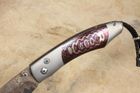 William Henry B12 Blue Heat - Copper Wave Damascus and Mokume