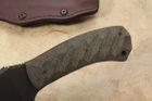 Winkler Belt Knife Sculpted Black Micarta Handle