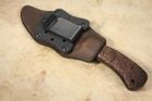 Winkler Belt Knife - Topo Pattern Maple Handle