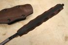Winkler Crusher Belt Knife - Sculpted Maple - Leather Sheath