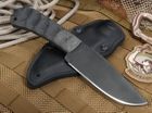 Winkler Hunting Knife - Sculpted Black Micarta Handle
