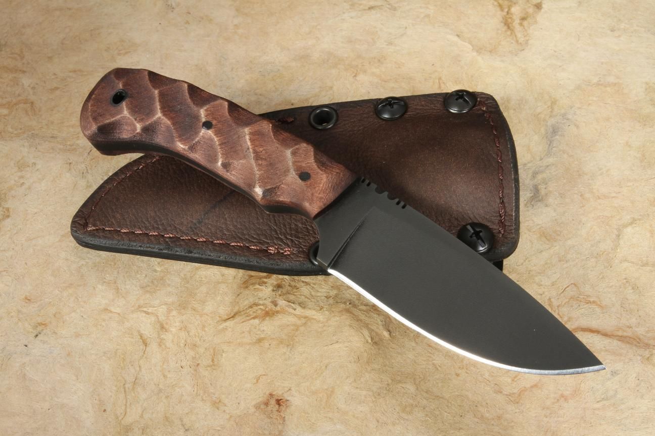 Winkler Huntsman Knife 7.5" Sculpted Maple/CaswellFree Shipping