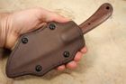 Winkler Operator - Walnut Handle - Brown Leather Sheath