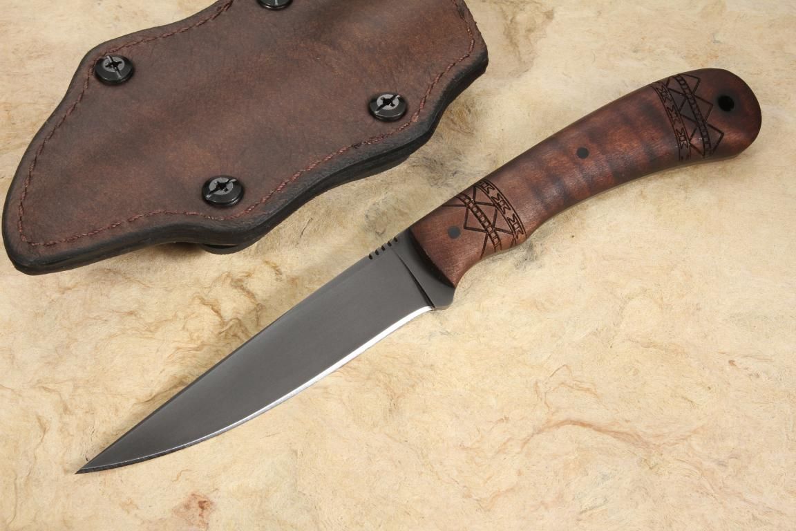 Winkler Operator Tribal Maple Knife 8.5", Maple Handle
