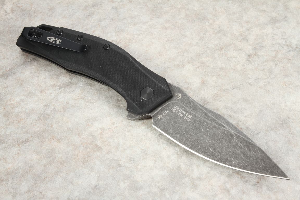 Zero Tolerance 0357BW Blackwash Assisted Opening Folding Knife