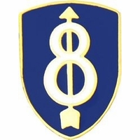U.S. Army 8th Infantry Division With Airborne Tab Sticker