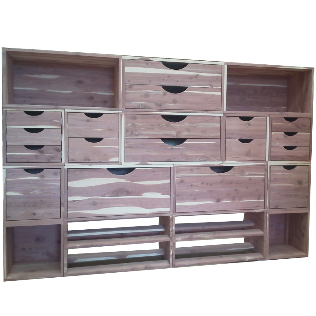 Cedar Closet Organizer 16 Pc Stackable Closet System