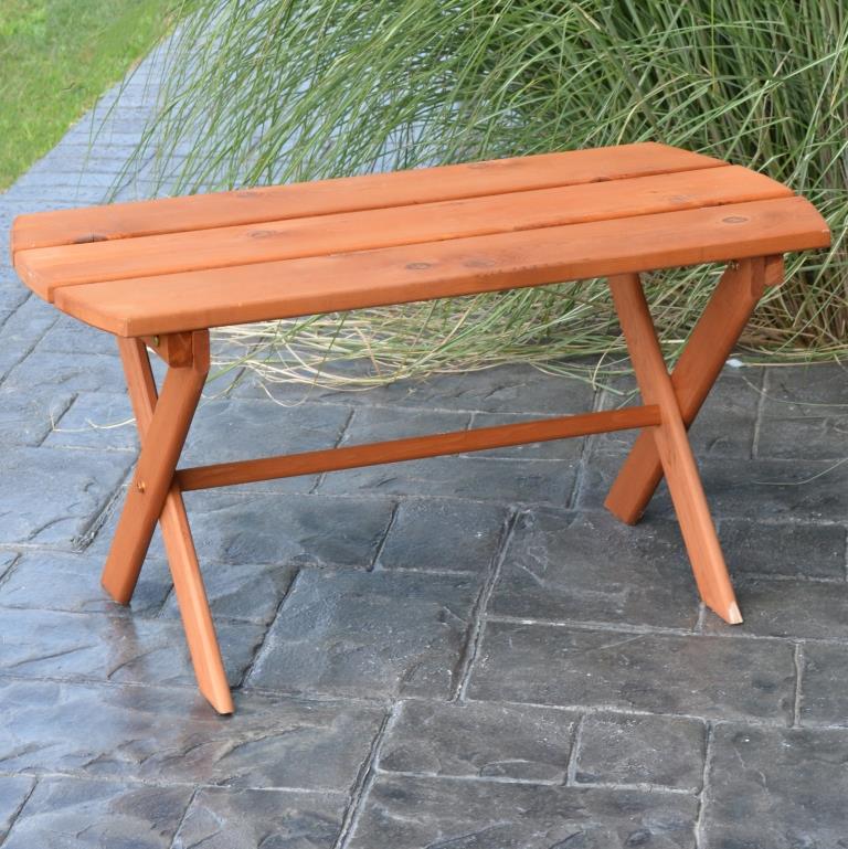 Folding Cedar Coffee Table