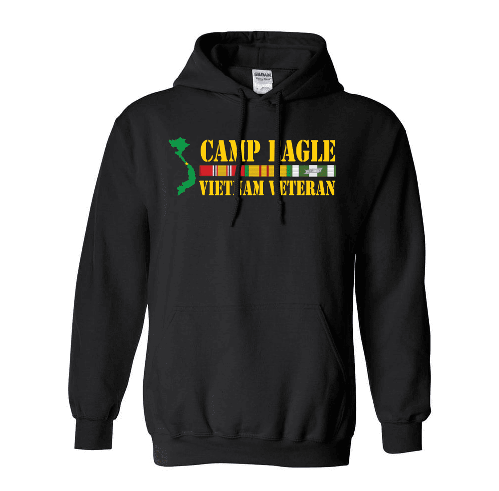 Camp Eagle Vietnam Veteran Hooded Sweatshirt Vietnam Veteran Duty