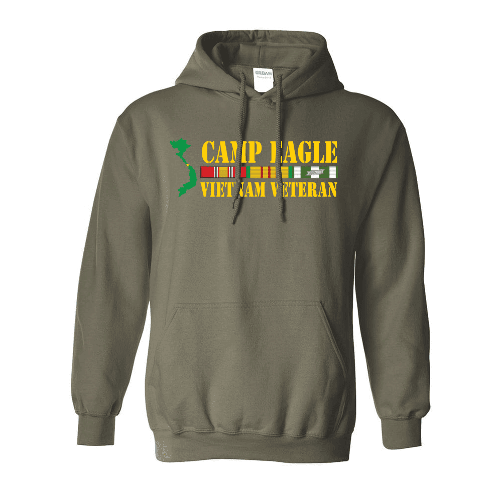 Camp Eagle Vietnam Veteran Hooded Sweatshirt Vietnam Veteran Duty
