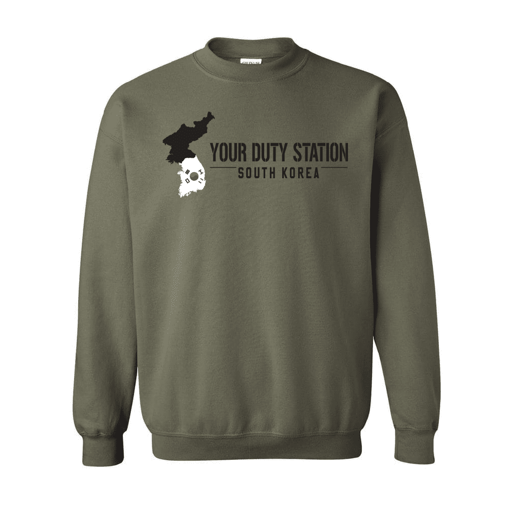 Custom Korea Duty Station Sweatshirt South Korea Duty Station