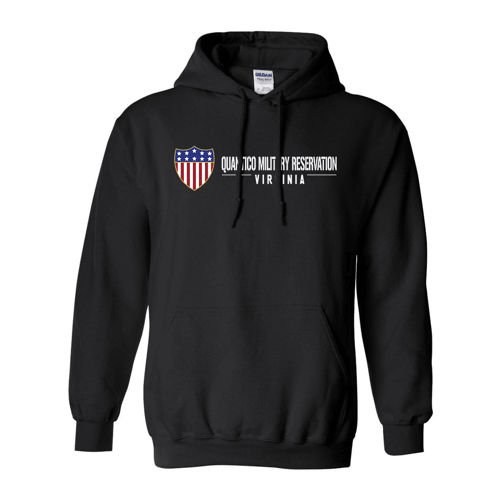 Quantico Military Reservation Virginia Hooded Sweatshirt Domestic