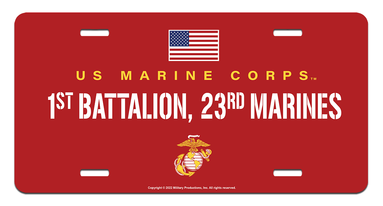 us-marine-corps-1st-battalion-23rd-marines-license-plate-us-marine