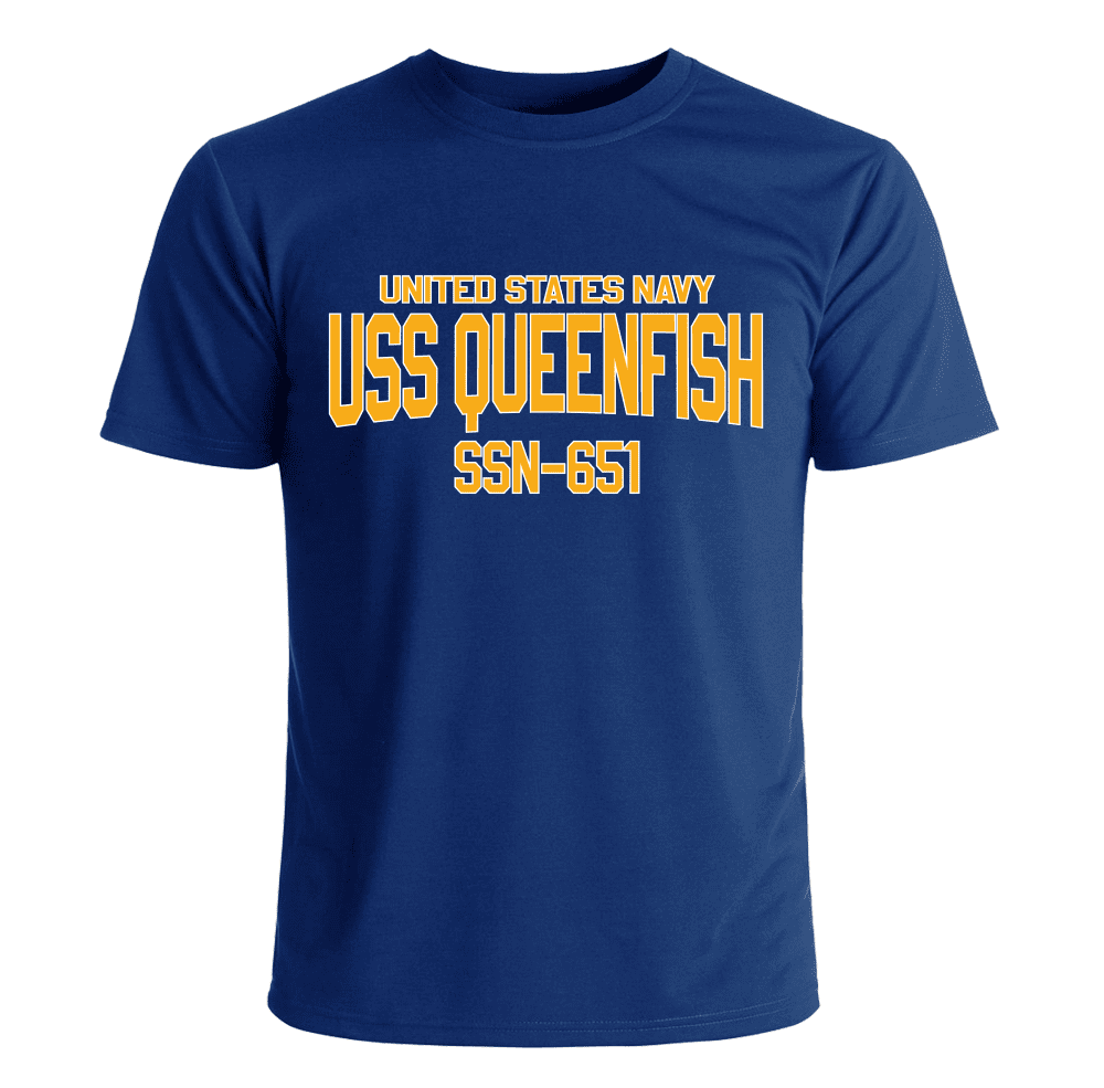 USS Queenfish SSN651 TShirt New US Navy Submarine TShirts