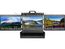 LCD2U19-3T-02 Industrial Grade Triple 19" LED Monitor Keyboard Mouse Tray, 2RU, TAA Compliant