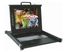 LCD1U17-22 1U Rack 17" Monitor Keyboard Mouse Tray with KVM Switch options, TAA Compliant