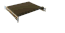 RAKS19BK1 2U 16" Depth Pull-Out Keyboard Rack Shelf, Made in Canada, TAA Compliant