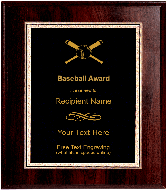 Baseball Plaques, Baseball Award Plaque TrophyCentral