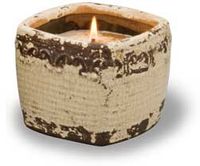 Square Vintage Pot Candle Square Vintage Pot Candle