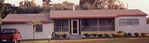 1-story, low front eave