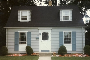 1-story, low front eave, with dormers