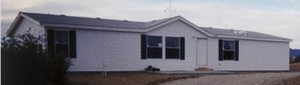 1-story, low front eave, with gable