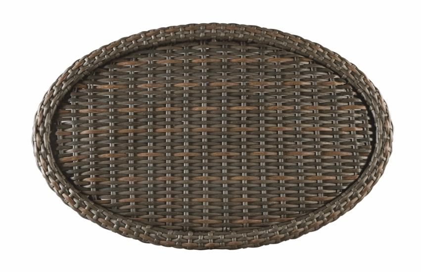 Lane Venture South Hampton Glass Top Oval Coffee Table