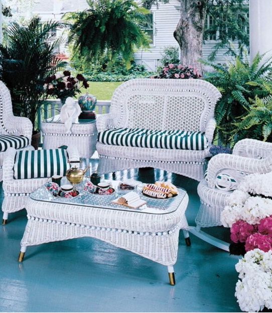 White Wicker Furniture Decor All Around the Home