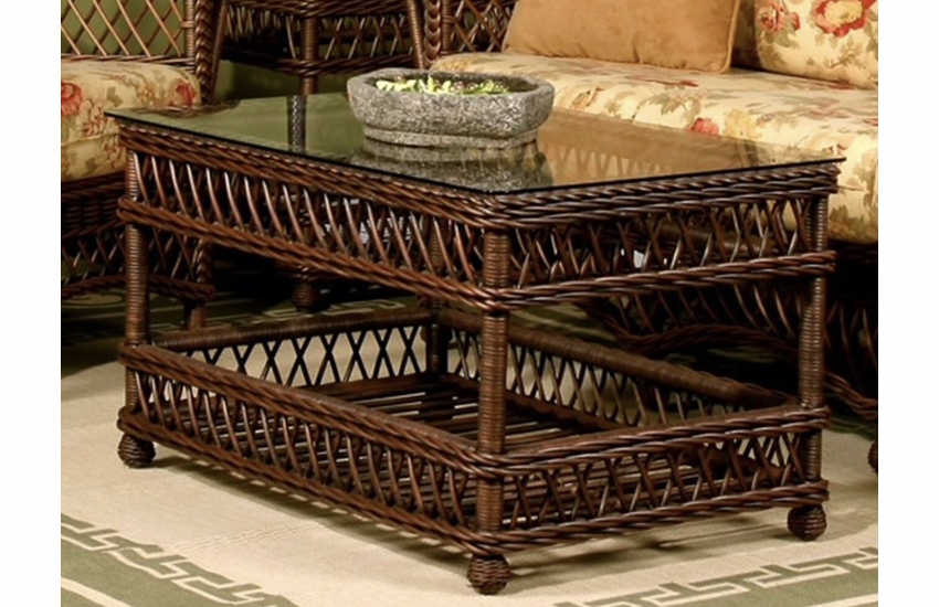 Wicker Coffee Table Bar Harbor Wicker Paradise