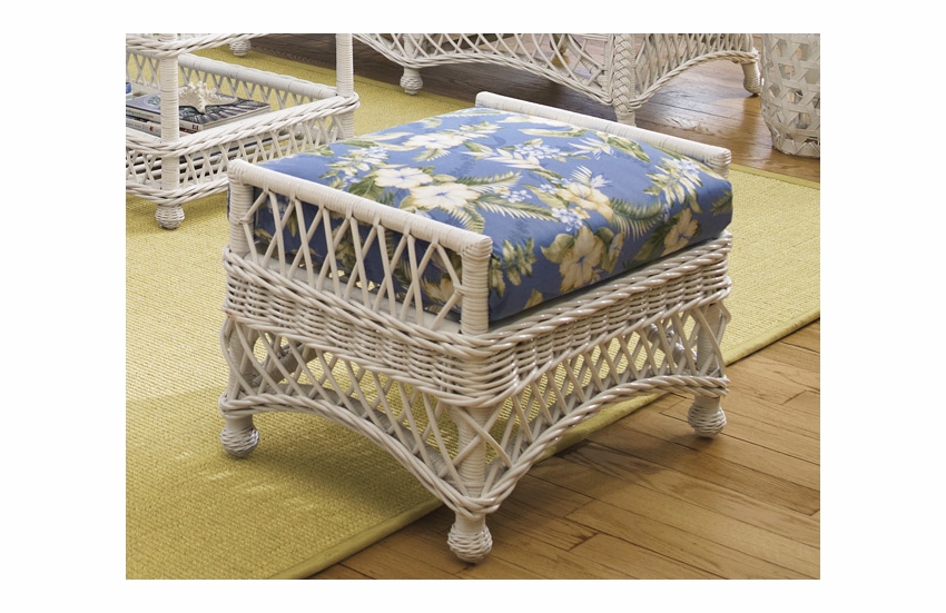 Wicker Ottoman Bar Harbor