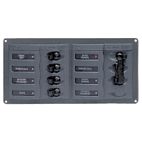 BEP AC Circuit Breaker Panel without Meters, 4 Way Panel 2 Mains - 110V
