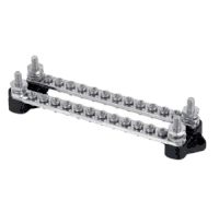 BEP Pro Installer Bus Bar 12 Way 100A X2 Red/Black Covers