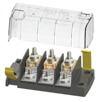 Blue Sea 5194 MRBF Surface Mount 3 Circuit Fuse Block, Independent Source