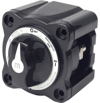Blue Sea 6006200 Battery Switch Mini ON/OFF, Black