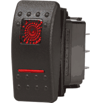 Blue Sea 7931 Contura II Switch SPDT Black, ON-OFF-ON